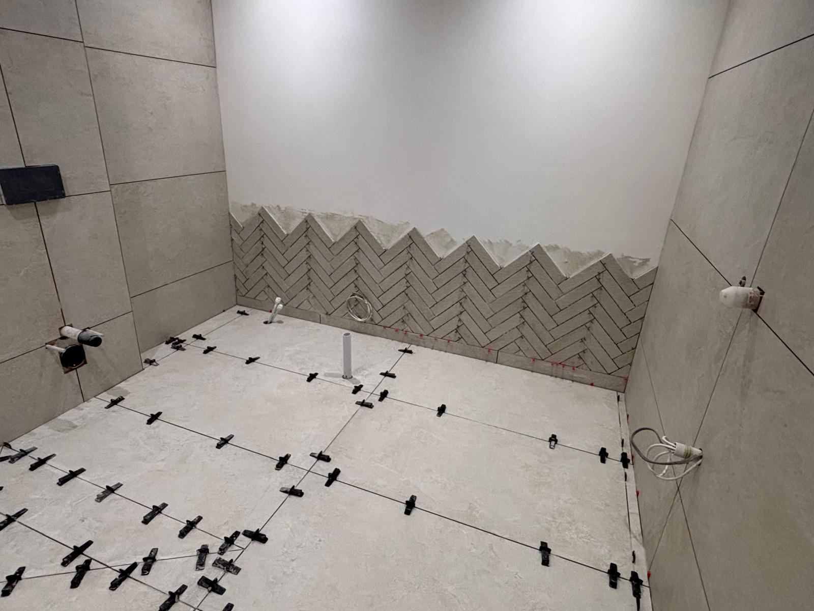 Completed bathroom electrical refurbishment