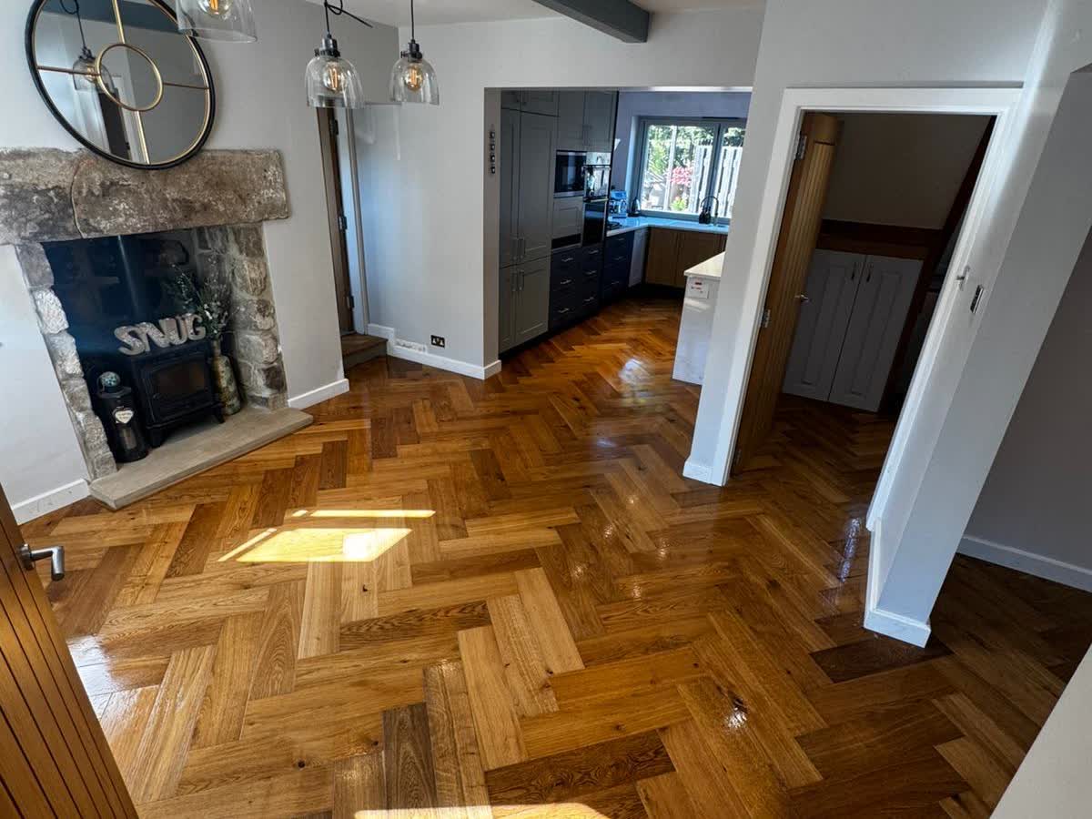 Wet underfloor heating installation Harrogate flat