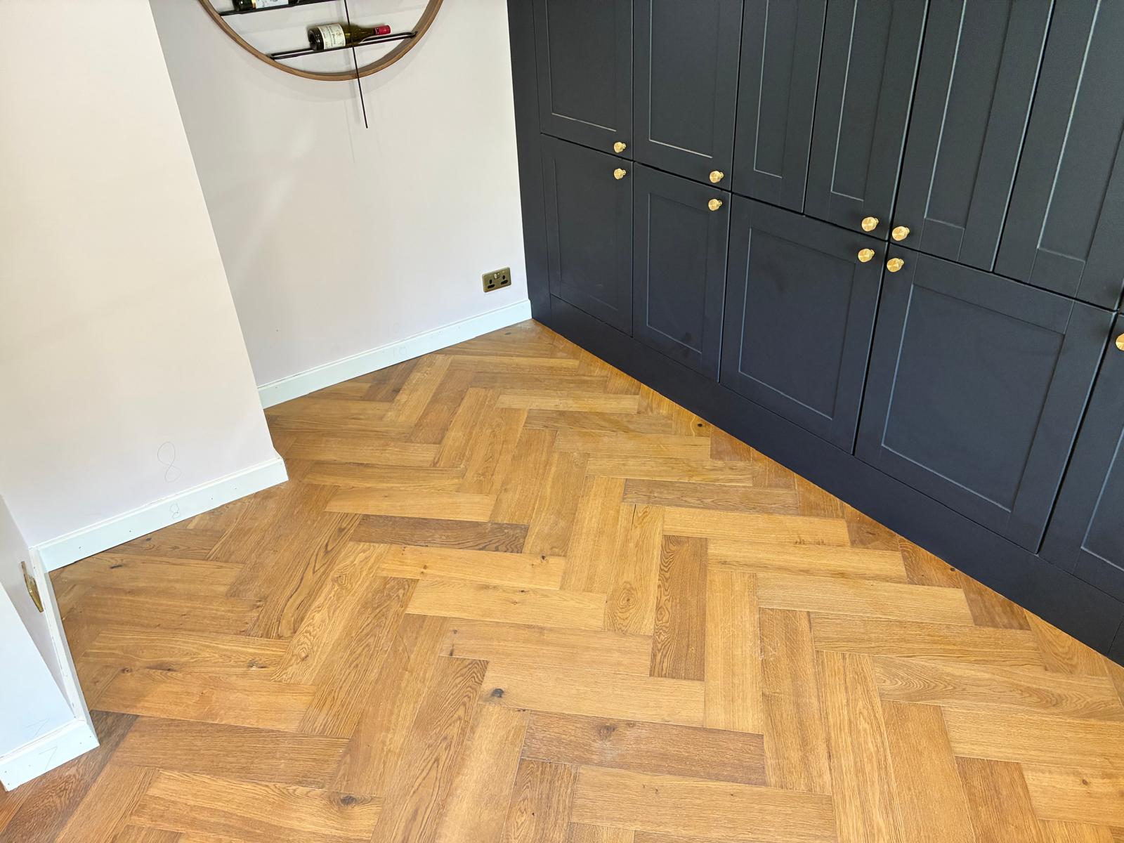 Completed underfloor heating electrical installation